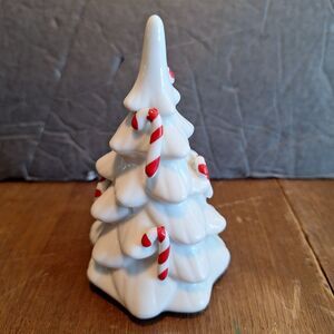 Ceramic Revolving Musical Christmas Tree House Global Art Entirely Hand Painted